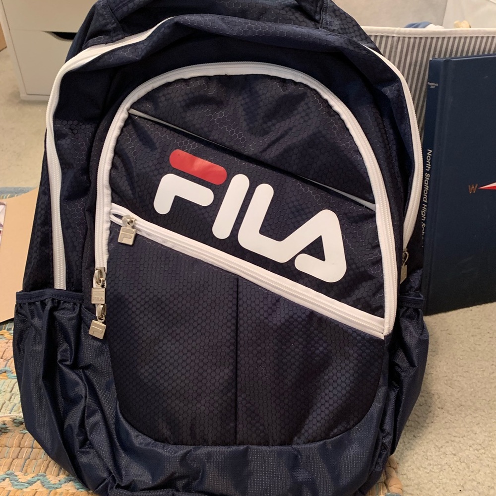 Navy FILA backpack